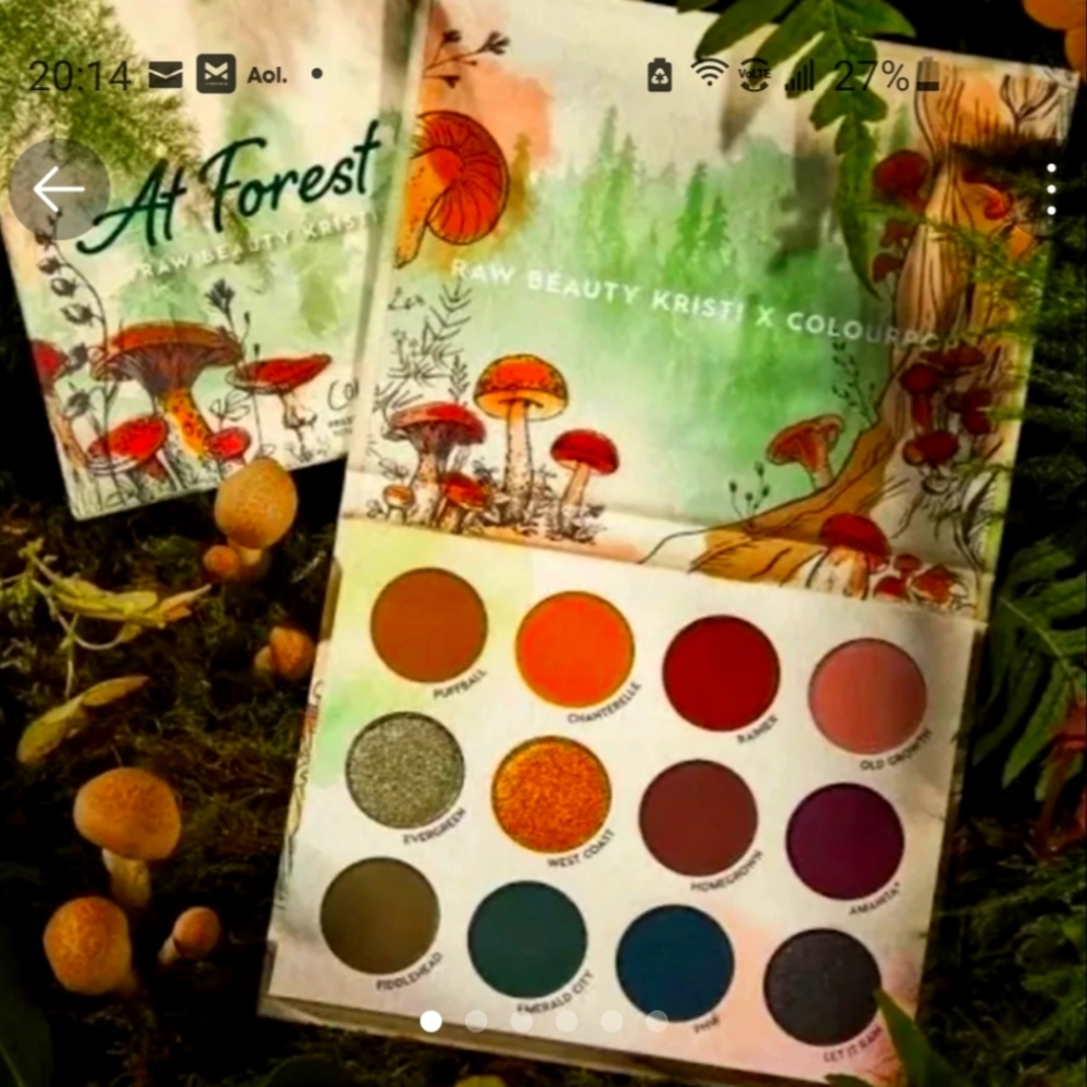At Forest Sight Raw Beauty Kristi X Colourpop Eyeshadow palette